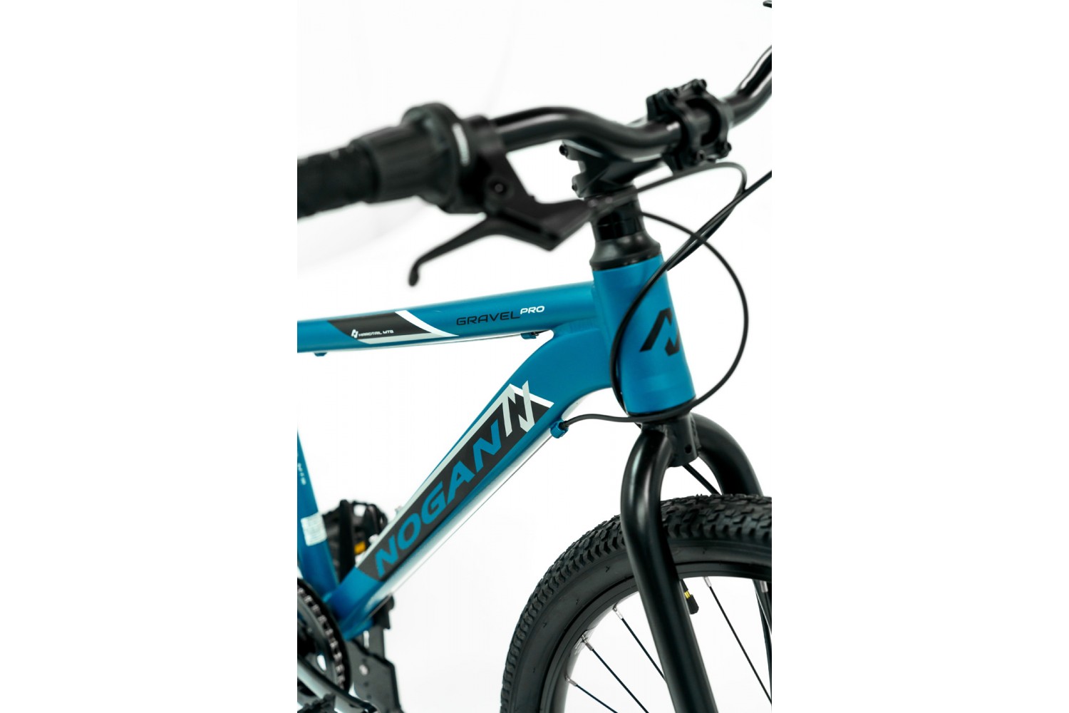 Nogan Gravel PRO 26 pollici Mountain Bike per Bambini Blu