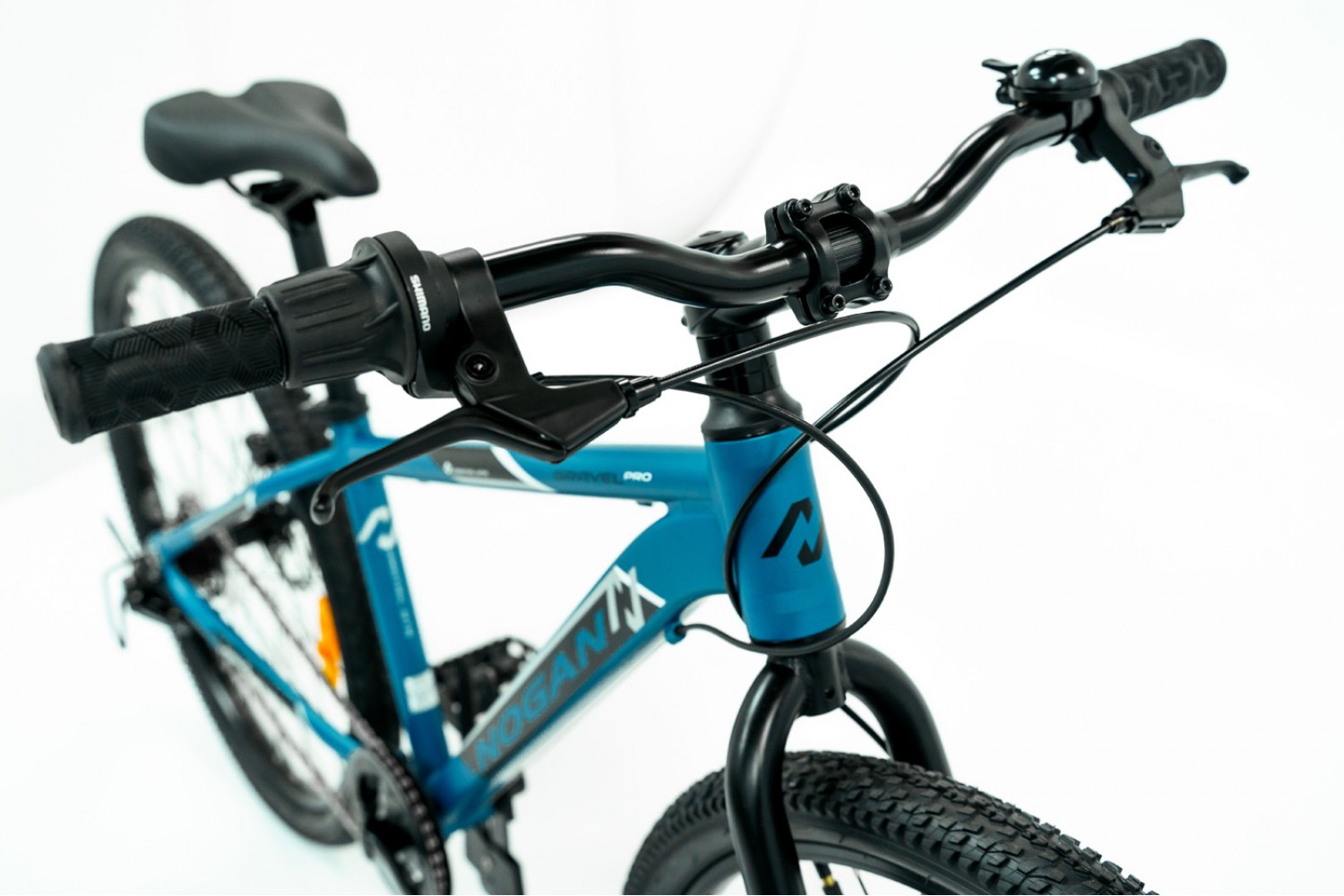 Nogan Gravel PRO 26 pollici Mountain Bike per Bambini Blu
