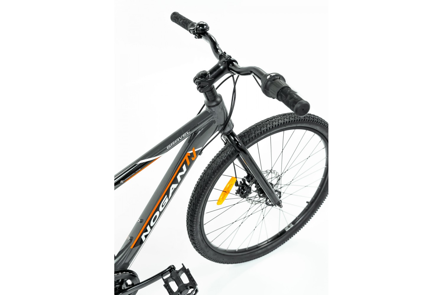 Nogan Gravel PRO 24 pollici Mountain Bike per Bambini Grigio