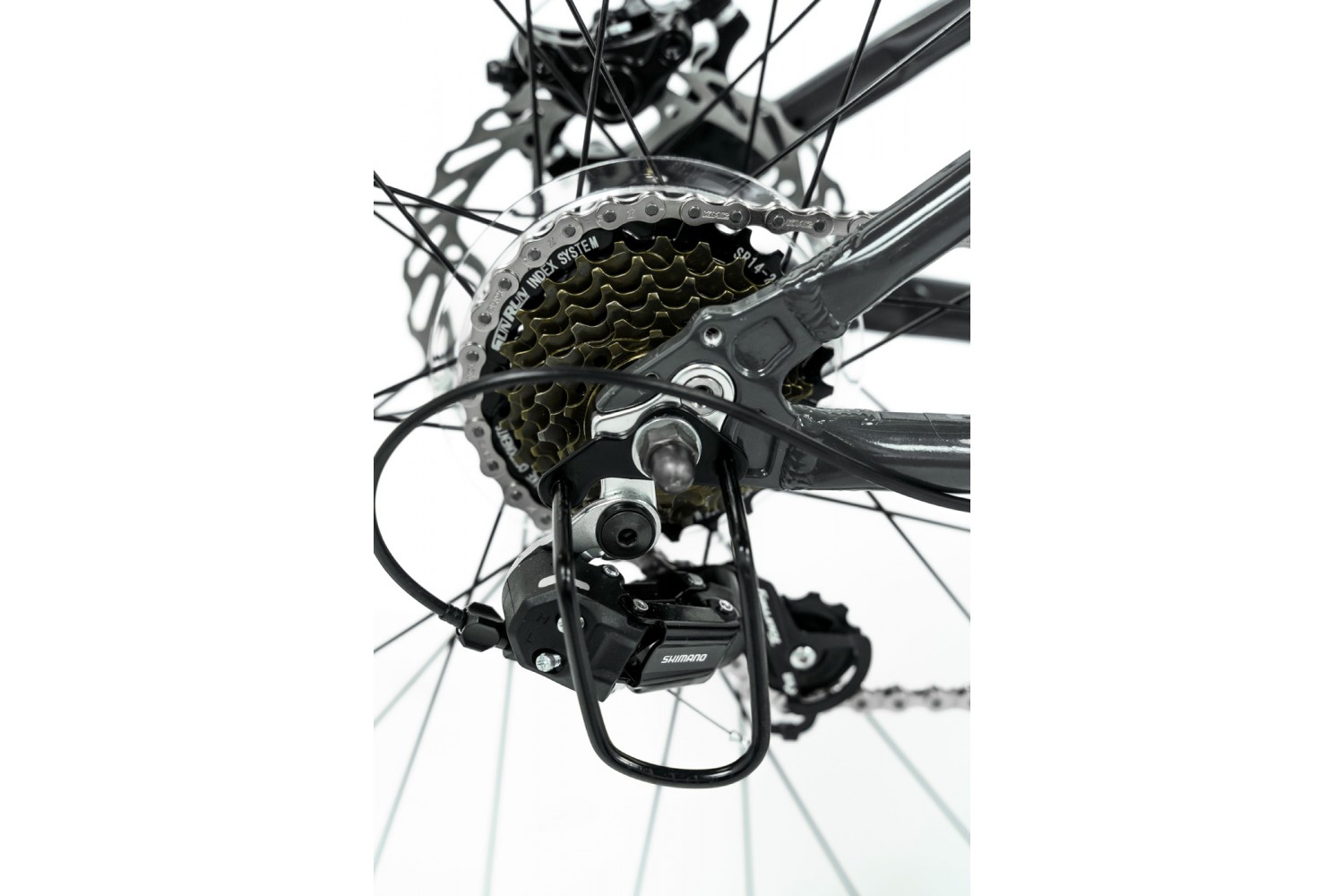 Nogan Gravel PRO 24 pollici Mountain Bike per Bambini Grigio