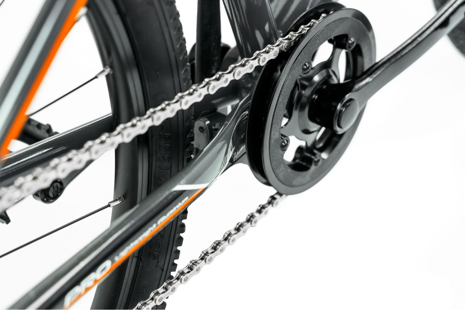 Nogan Gravel PRO 24 pollici Mountain Bike per Bambini Grigio
