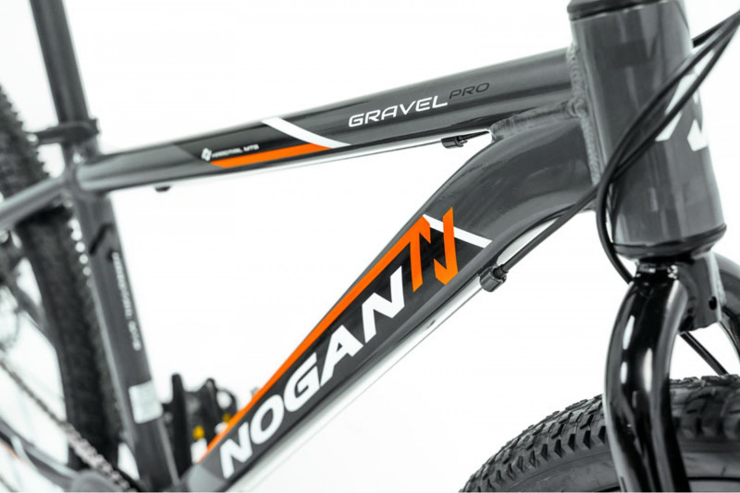 Nogan Gravel PRO 24 pollici Mountain Bike per Bambini Grigio