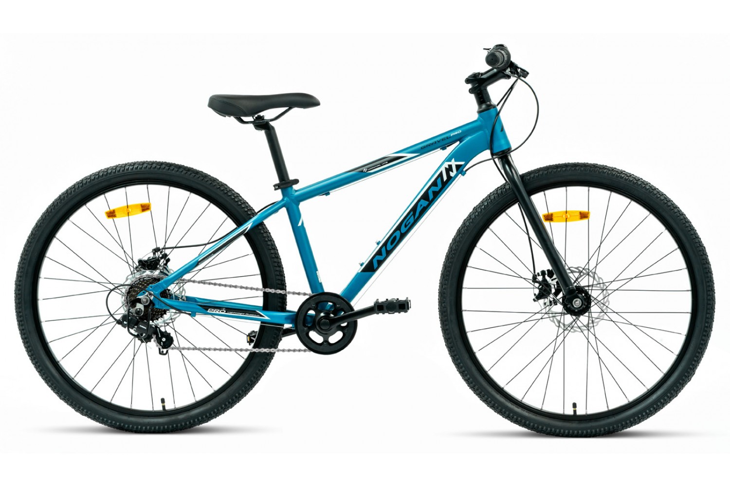 Nogan Gravel PRO 26 pollici Mountain Bike per Bambini Blu
