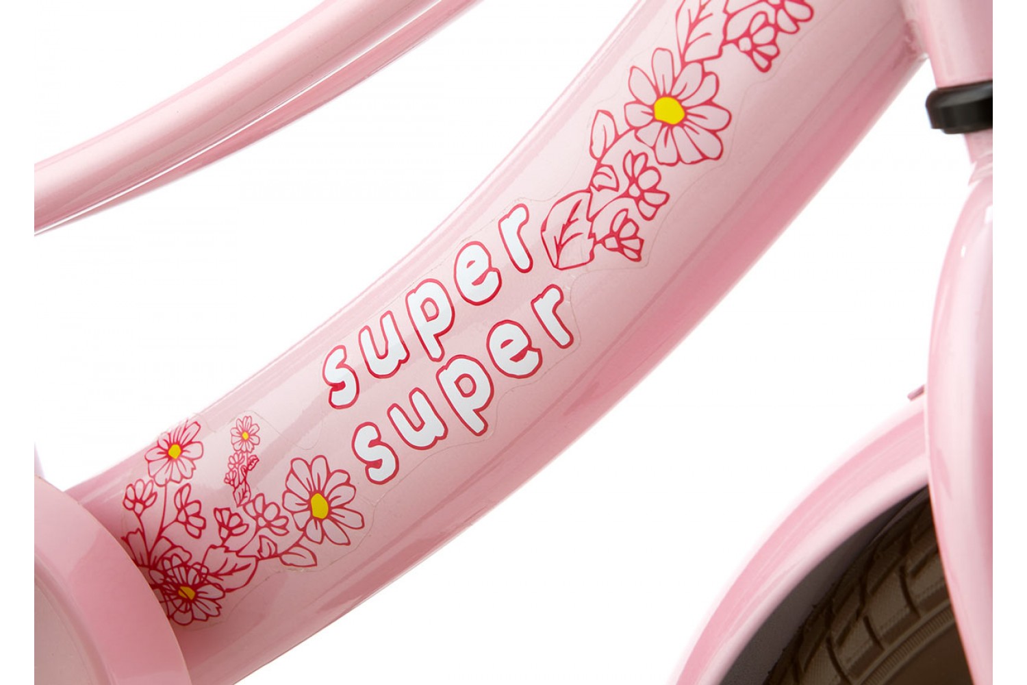 Supersuper Lola Bicicletta per bambini 14 pollici Ragazze Rosa Turchese