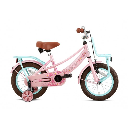Bici Bambino Supersuper Lola 14 pollici Ragazze Rosa Turchese