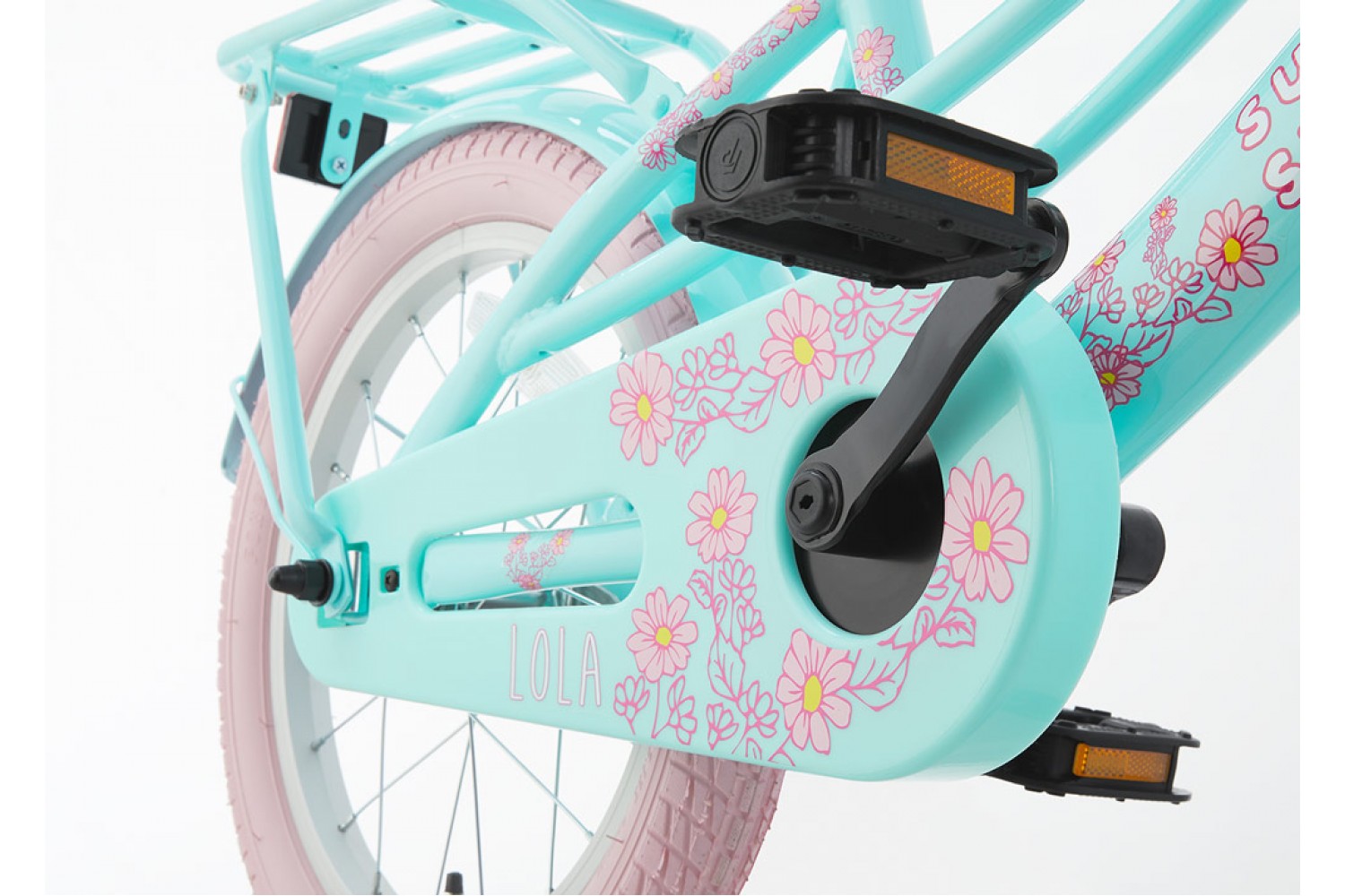 Supersuper Bicicletta per bambini Lola 16 pollici Ragazze Rosa Menta